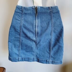 Free People mini skirt denim size 0